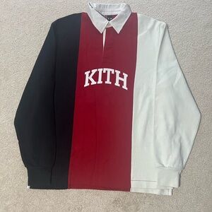 S Kith Panel Polo Rugby Shirt
